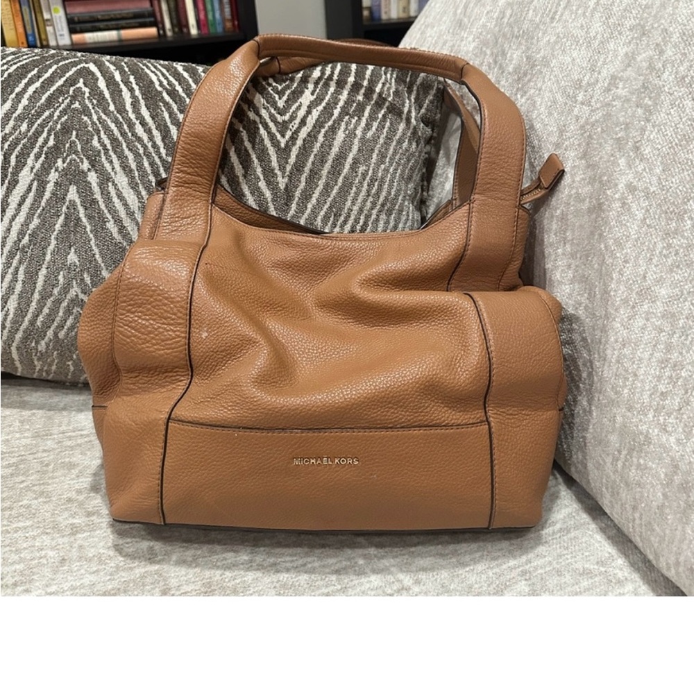 Michael Kors Tan Shoulder Bag with Slouchy Design
